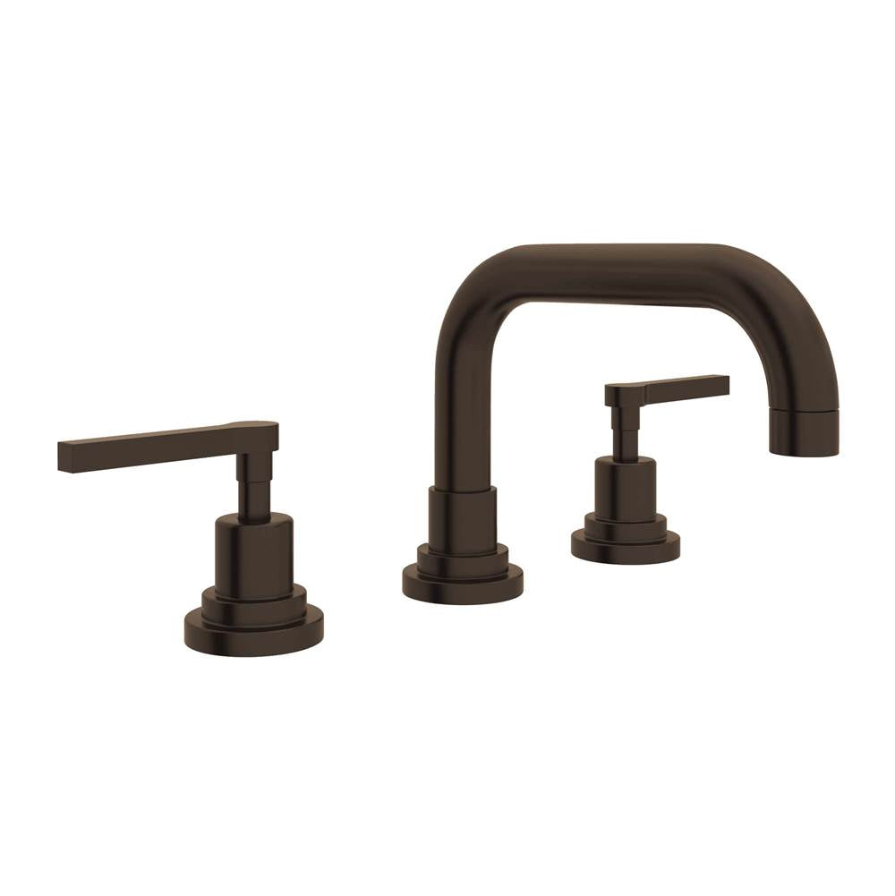 ROHL A2218LMTCB-2 Lombardia Widespread Lavatory Faucet With U-Spout In Tuscan Brass