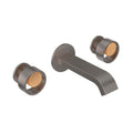 ROHL EC09W3IWSNG Eclissi Wall Mount Lavatory Faucet With U-Spout In Satin Nickel/Satin Gold