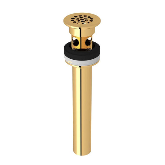 ROHL 7444IB Grid Drain With Overflow In Italian Brass