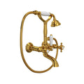 ROHL A1401XMULB Exposed Wall Mount Tub Filler In Unlacquered Brass