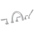 ROHL A2314LMAPC San Giovanni 5-Hole Deck Mount Tub Filler In Polished Chrome