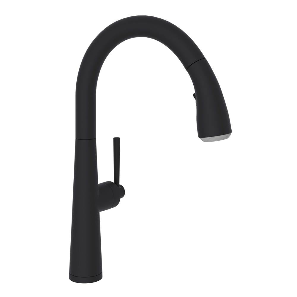 ROHL R7515LMMB-2 Lux Pull-Down Kitchen Faucet In Matte Black