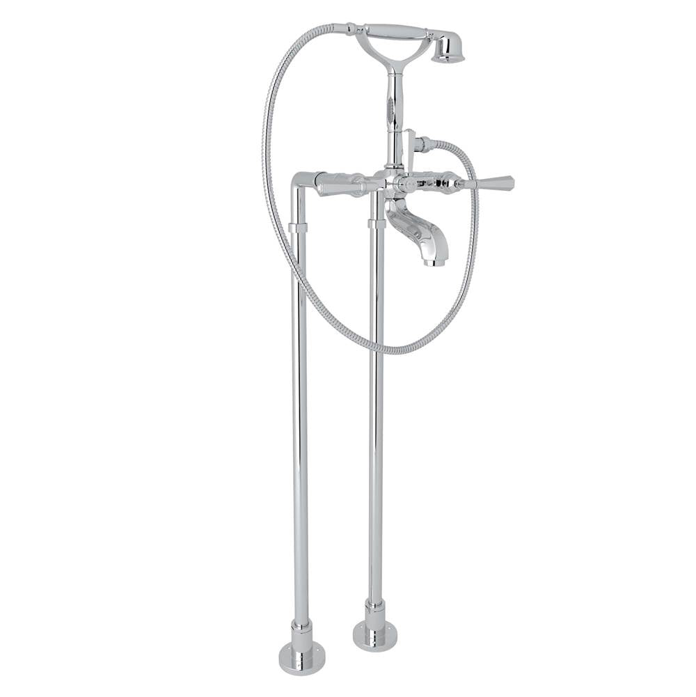 ROHL AKIT1901NLMAPC Palladian Floor Mount Tub Filler In Polished Chrome