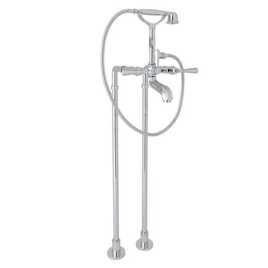 ROHL AKIT1901NLMAPC Palladian Floor Mount Tub Filler In Polished Chrome
