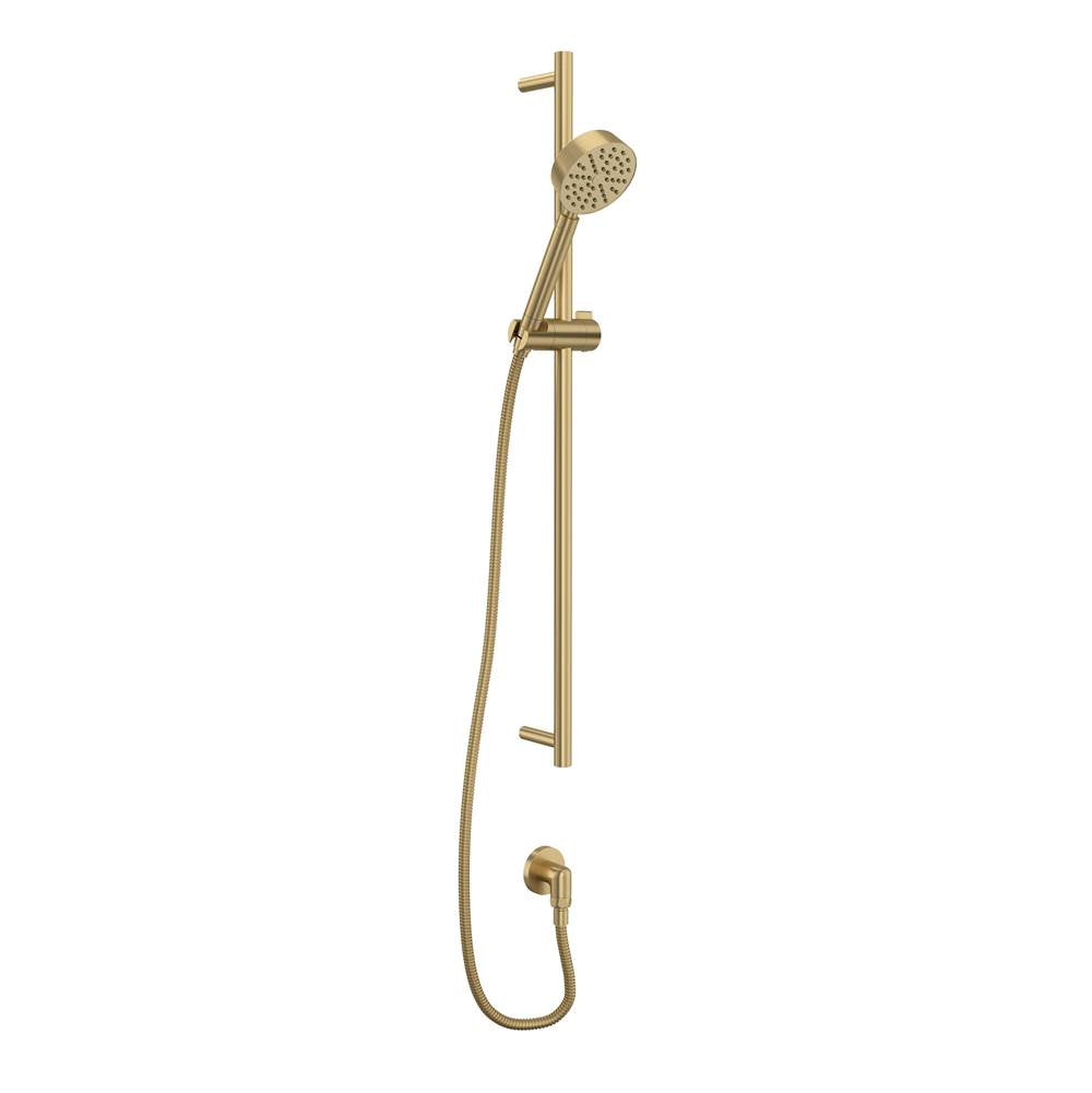 ROHL 0126SBHS1AG Handshower Set With 31" Slide Bar and Single Function Handshower In Antique Gold