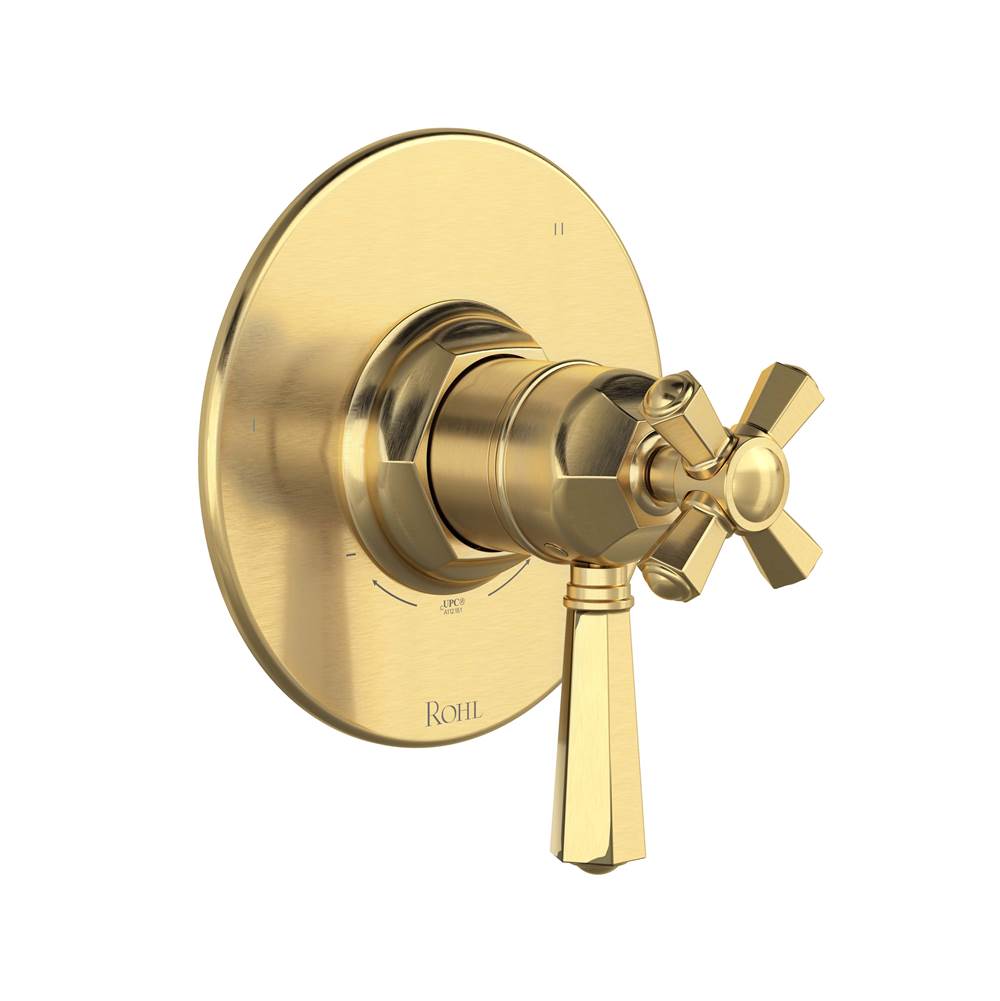 ROHL TTN45W1LMSUB 1/2" Therm & Pressure Balance Trim with 5 Functions (Shared) In Satin Unlacquered Brass