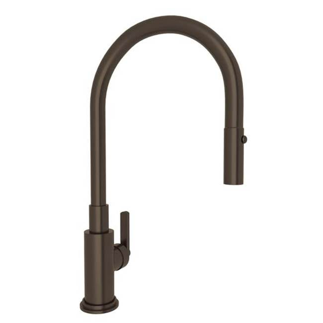 ROHL A3430LMTCB-2 Lombardia Pull-Down Kitchen Faucet In Tuscan Brass