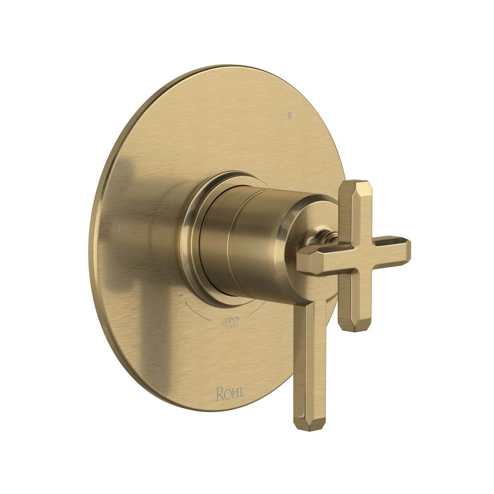 ROHL TAP45W1LMAG Apothecary 1/2" Therm & Pressure Balance Trim with 5 Functions (Shared) In Antique Gold