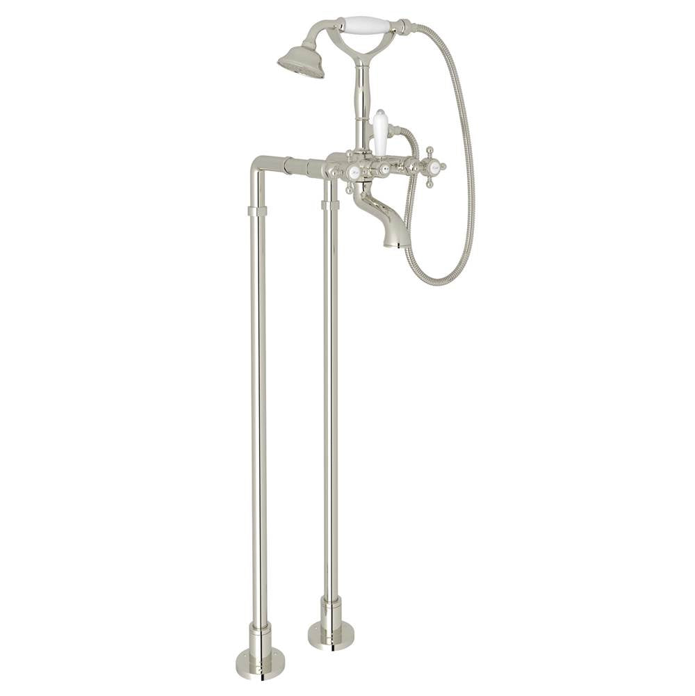 ROHL AKIT1401NXMPN Floor Mount Tub Filler In Polished Nickel