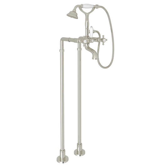 ROHL AKIT1401NXMPN Floor Mount Tub Filler In Polished Nickel