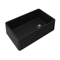 ROHL AL3220AF163 Allia 32" Fireclay Single Bowl Farmhouse Apron Front Kitchen Sink In Satin Black