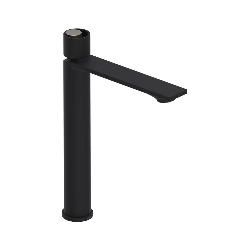 ROHL EC02D1IWMBN Eclissi Single Handle Tall Lavatory Faucet In Matte Black/Satin Nickel