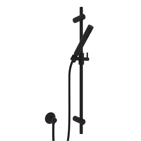 ROHL 1600MB Handshower Set With 30" Slide Bar and Single Function Handshower In Matte Black