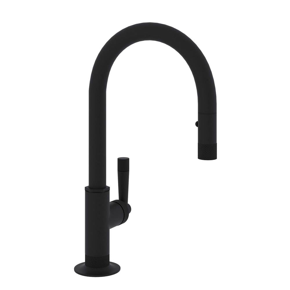 ROHL MB7930SLMMB-2 Graceline Pull-Down Bar/Food Prep Kitchen Faucet In Matte Black