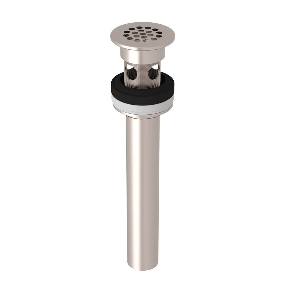 ROHL 7444STN Grid Drain With Overflow In Satin Nickel