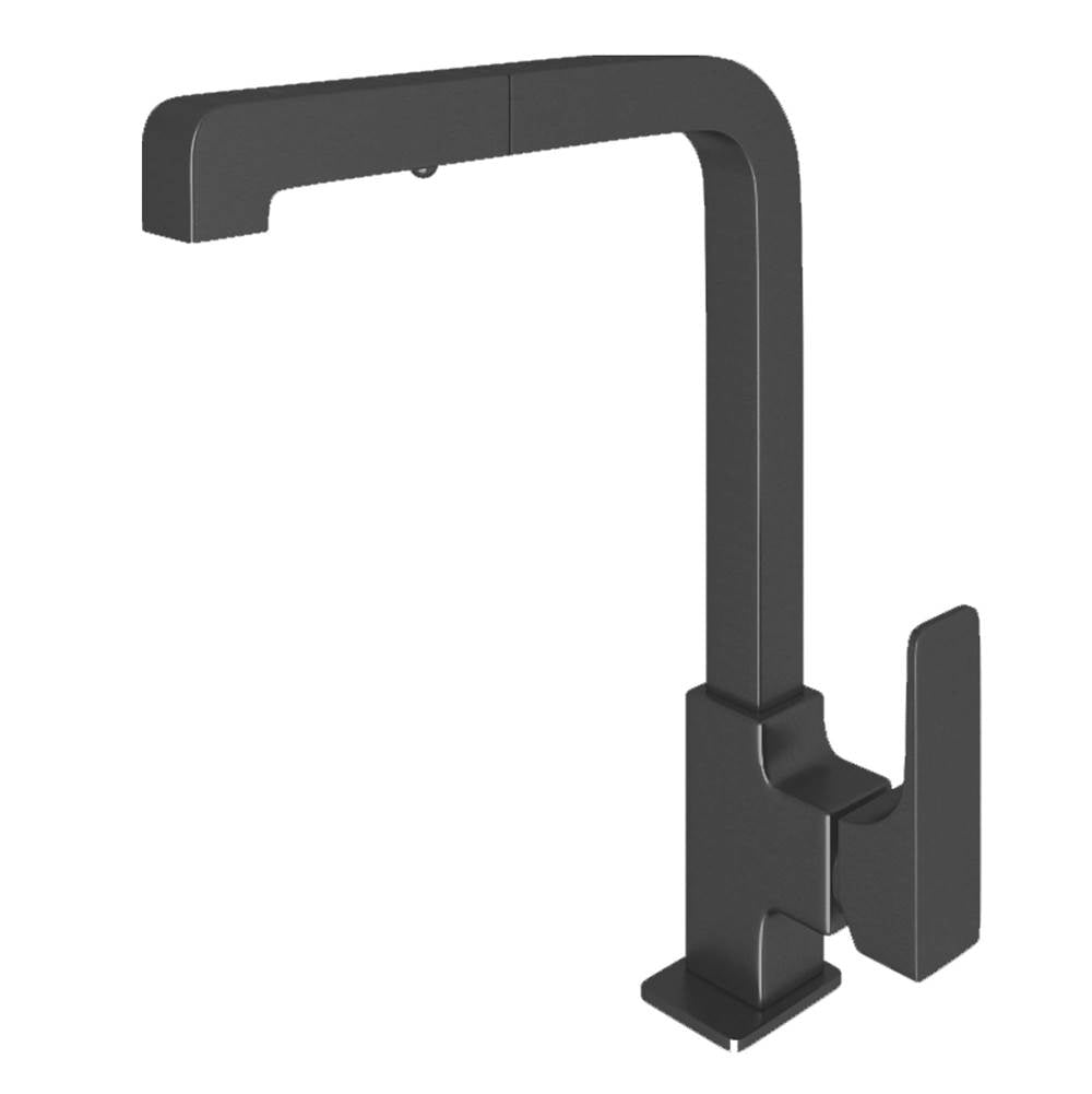 ROHL CU57L-MB-2 Quartile Pull-Out Kitchen Faucet In Matte Black