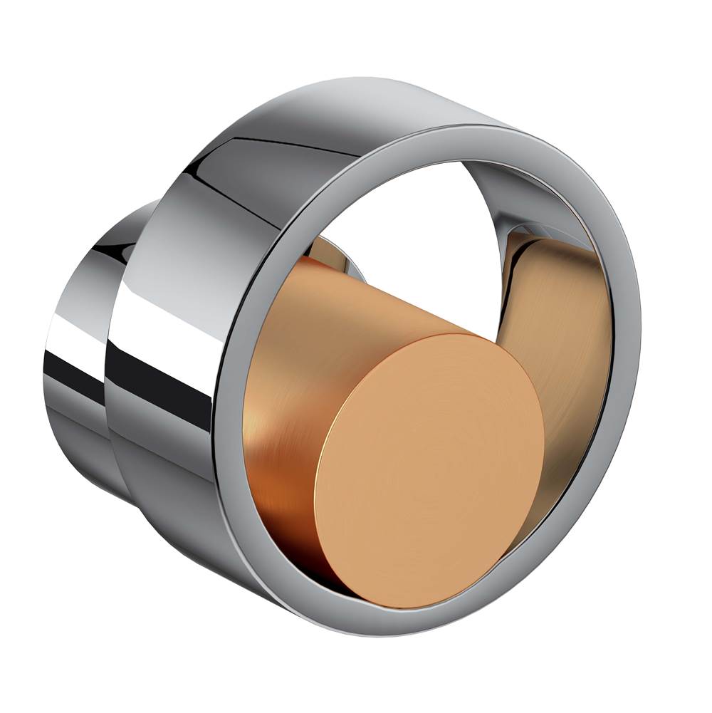 ROHL EC18W2IWPCG Eclissi Trim For Volume Control And Diverter In Polished Chrome/Satin Gold