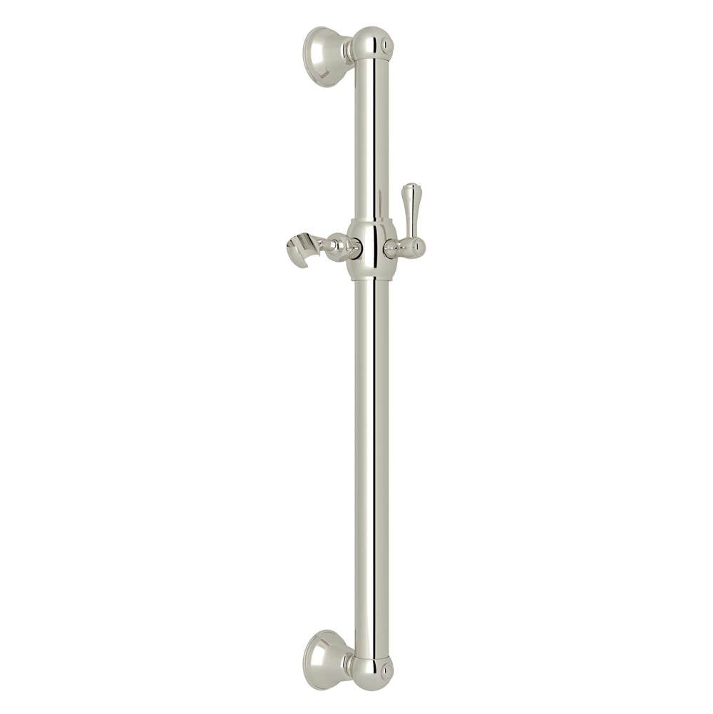 ROHL 1271PN 24" Grab Bar With Sliding Handshower Holder In Polished Nickel