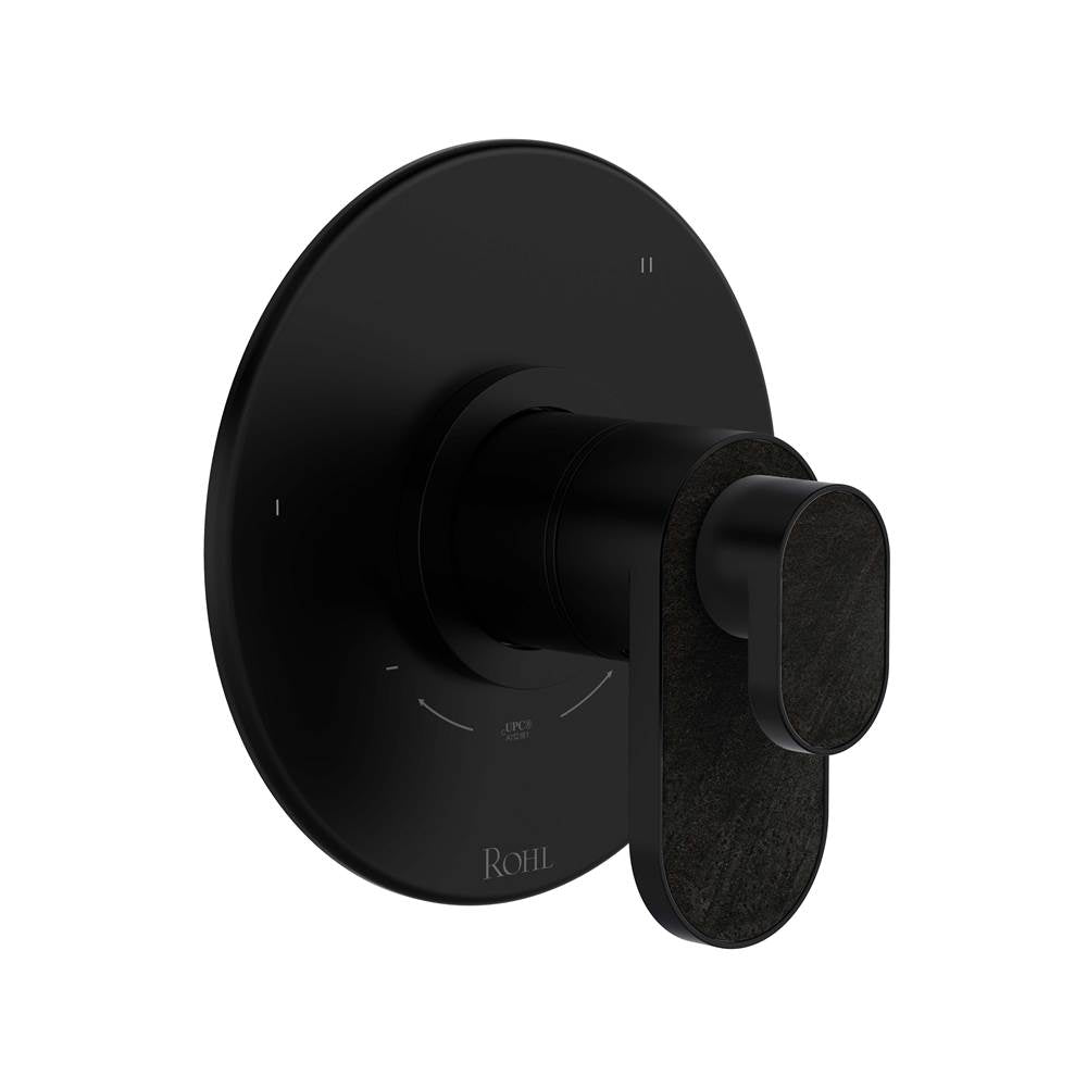 ROHL TMI47W1GQMB Miscelo 1/2" Therm & Pressure Balance Trim with 3 Functions (No Share) In Matte Black