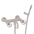 ROHL A3302IWSTN Campo Exposed Wall Mount Tub Filler In Satin Nickel
