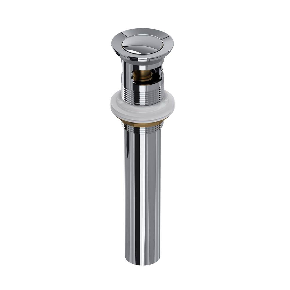 ROHL 0127DOFAPC Push Drain With Overflow In Polished Chrome