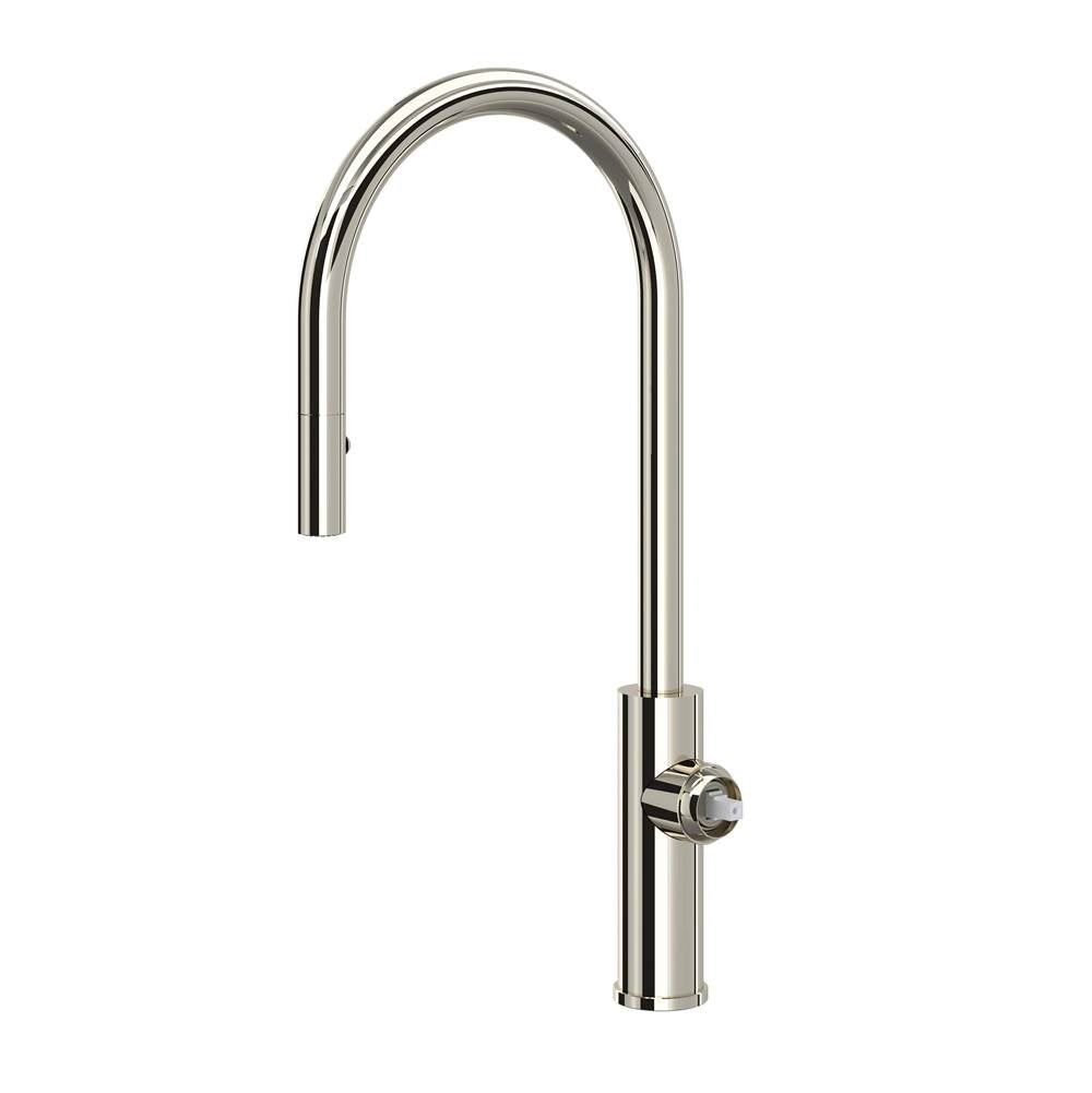 ROHL EC55D1PN Eclissi Pull-Down Kitchen Faucet With C-Spout - Less Handle In Polished Nickel