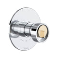 ROHL TEC44W1IWPCN Eclissi 1/2" Therm & Pressure Balance Trim with 2 Functions (No Share) In Polished Chrome/Satin Nickel