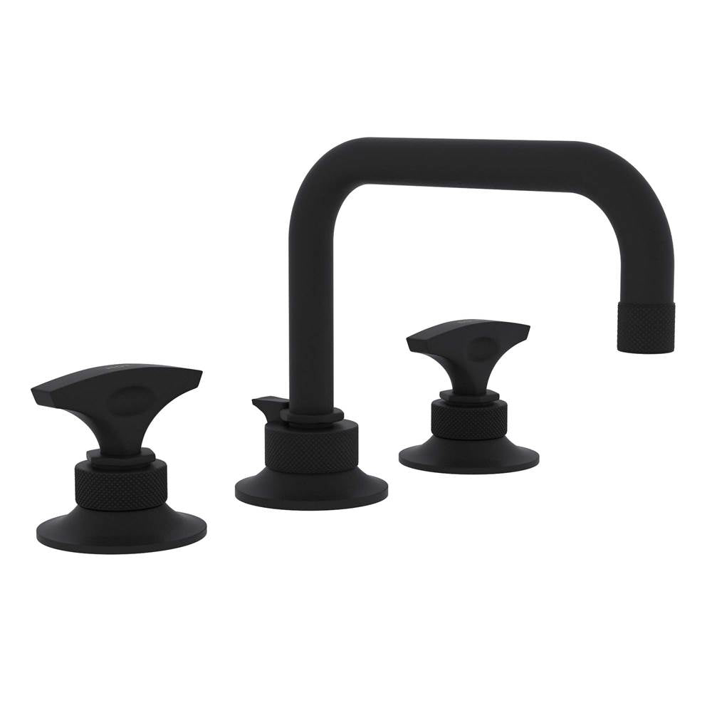 ROHL MB2009DMMB-2 Graceline Widespread Lavatory Faucet With U-Spout In Matte Black