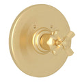 ROHL A4814XMSUB Palladian 3/4" Thermostatic Trim Without Volume Control In Satin Unlacquered Brass