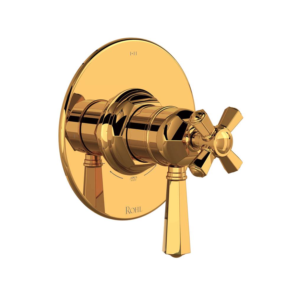 ROHL TTN23W1LMIB 1/2" Therm & Pressure Balance Trim with 3 Functions (Shared) In Italian Brass