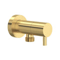 ROHL 0327WOSUB Handshower Outlet With Integrated Volume Control In Satin Unlacquered Brass