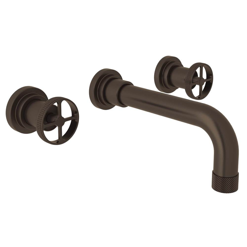 ROHL A3307IWTCBTO-2 Campo Wall Mount Lavatory Faucet In Tuscan Brass