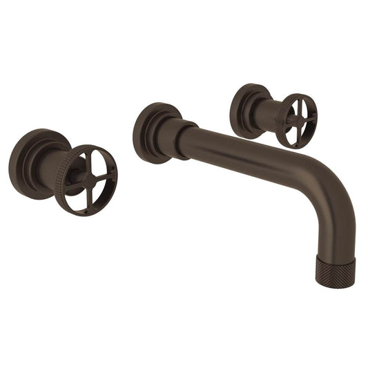 ROHL A3307IWTCBTO-2 Campo Wall Mount Lavatory Faucet In Tuscan Brass