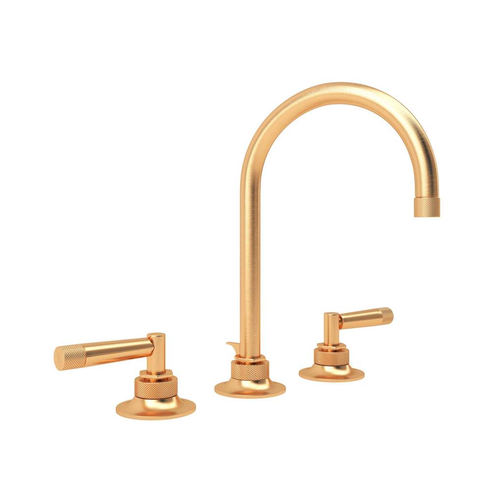 ROHL MB2019LMSG-2 Graceline Widespread Lavatory Faucet With C-Spout In Satin Gold