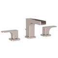 ROHL CUC102L-STN-2 Quartile Widespread Lavatory Faucet With Trough In Satin Nickel
