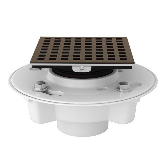 ROHL SDPVC2/3-3143TCB PVC 2" X 3" Drain Kit With 3143 Matrix Decorative Cover In Tuscan Brass