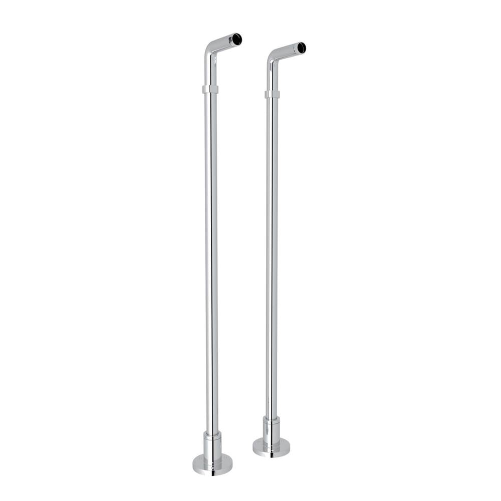 ROHL ZA386-APC Floor Pillar Unions In Polished Chrome