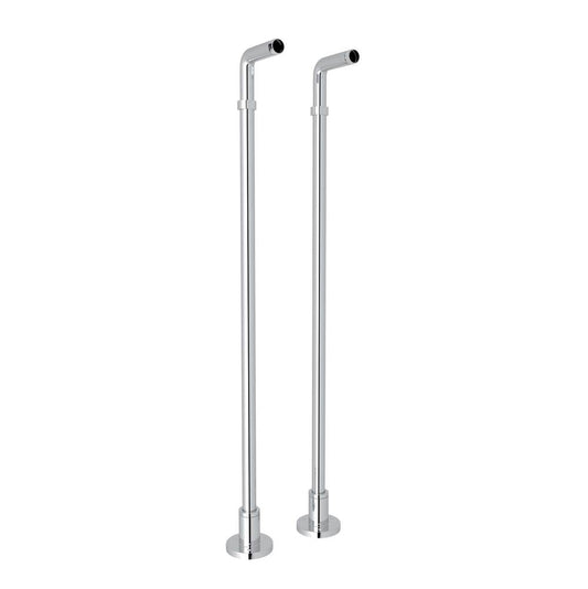 ROHL ZA386-APC Floor Pillar Unions In Polished Chrome