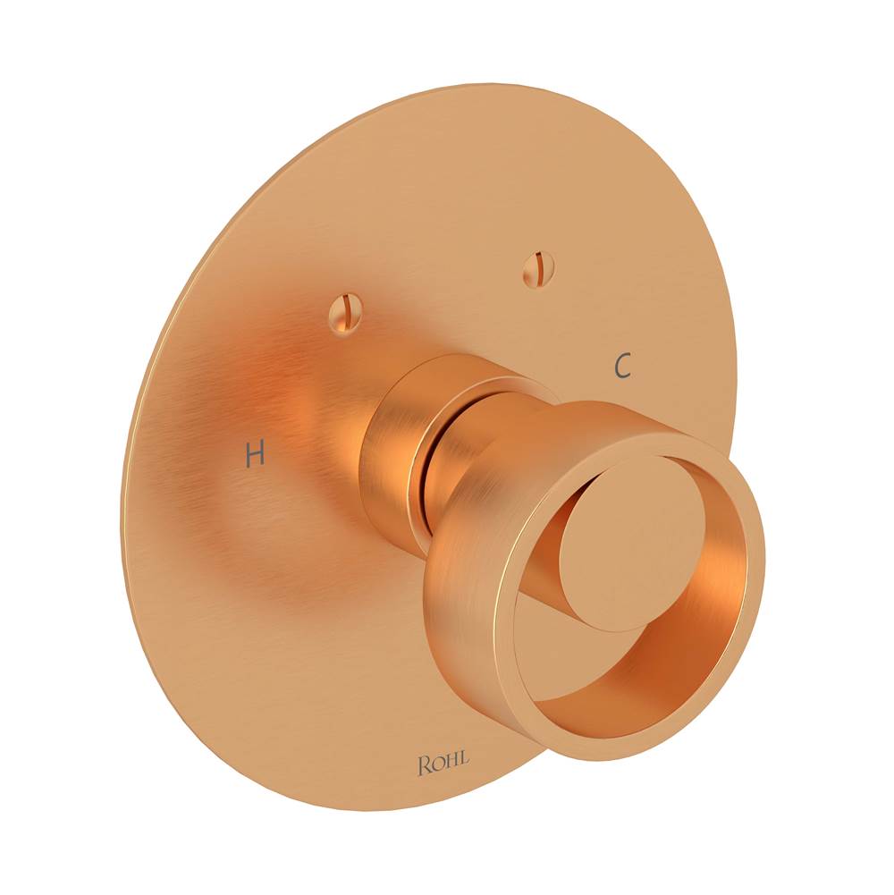 ROHL EC13W1IWSG Eclissi 3/4" Thermostatic Trim Without Volume Control In Satin Gold