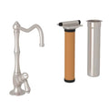 ROHL AKIT1435LMSTN-2 Acqui Filter Kitchen Faucet Kit In Satin Nickel