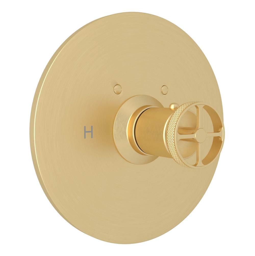 ROHL A4914IWSUB Campo 3/4" Thermostatic Trim Without Volume Control In Satin Unlacquered Brass