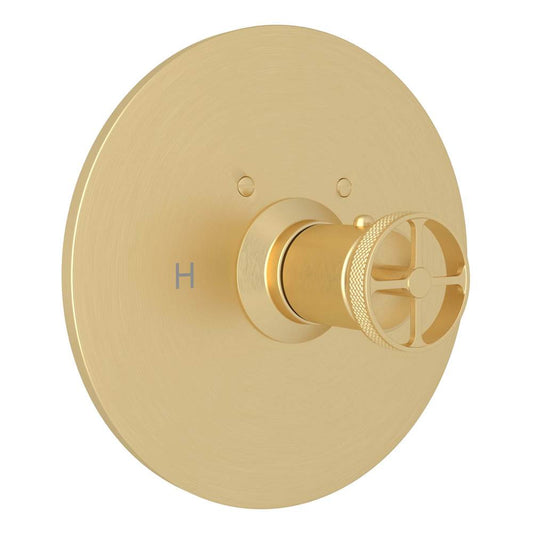 ROHL A4914IWSUB Campo 3/4" Thermostatic Trim Without Volume Control In Satin Unlacquered Brass