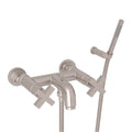 ROHL A2202XMSTN Lombardia Exposed Wall Mount Tub Filler In Satin Nickel