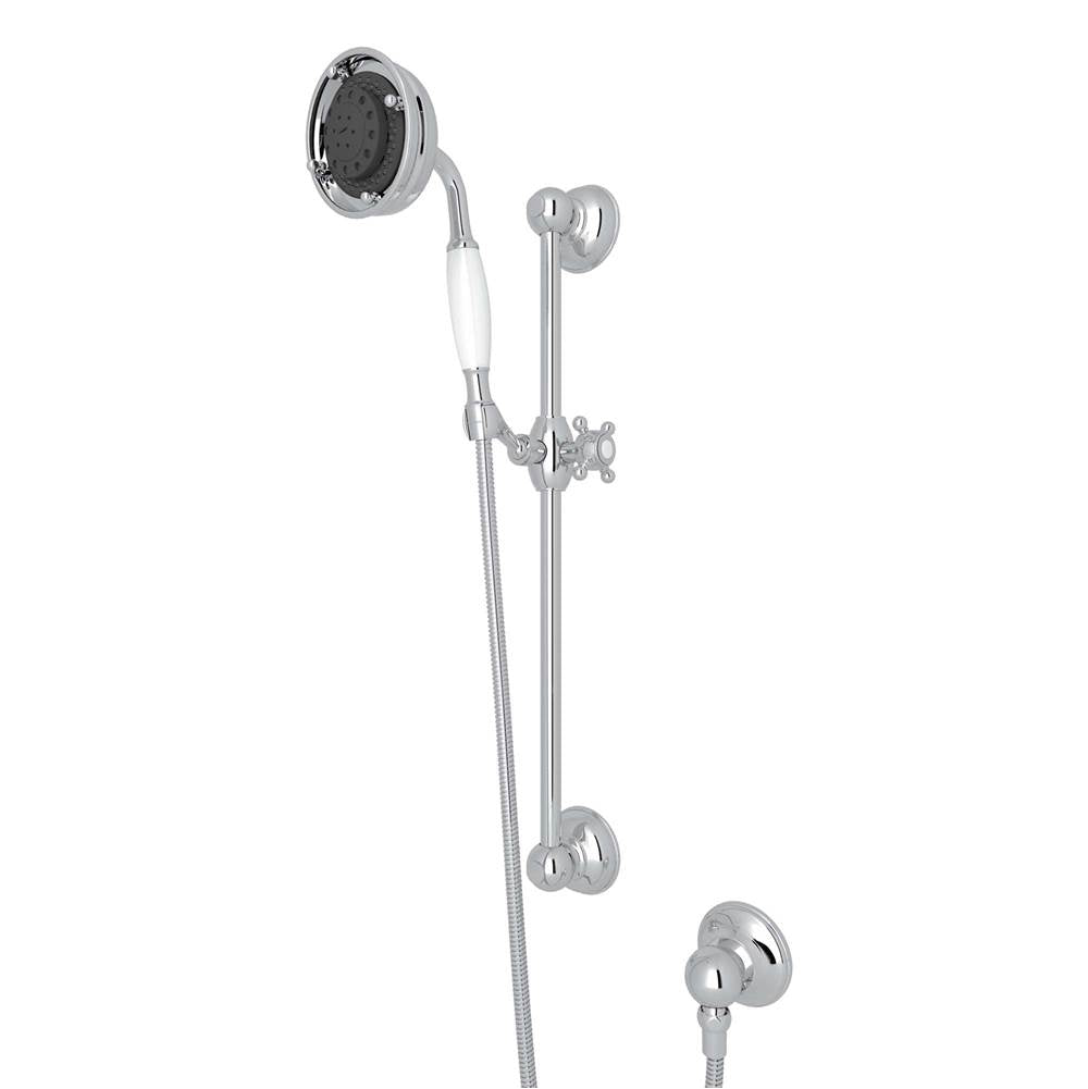 ROHL 1310APC Handshower Set With 22" Slide Bar and 3-Function Handshower In Polished Chrome