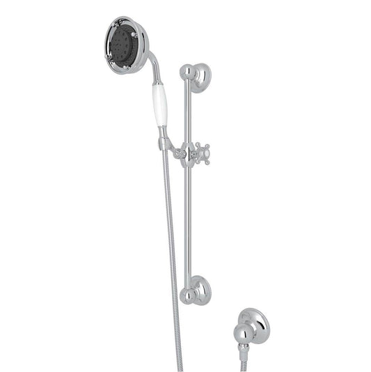ROHL 1310APC Handshower Set With 22" Slide Bar and 3-Function Handshower In Polished Chrome