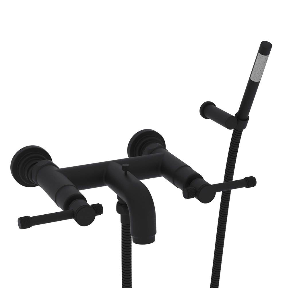 ROHL A3302ILMB Campo Exposed Wall Mount Tub Filler In Matte Black