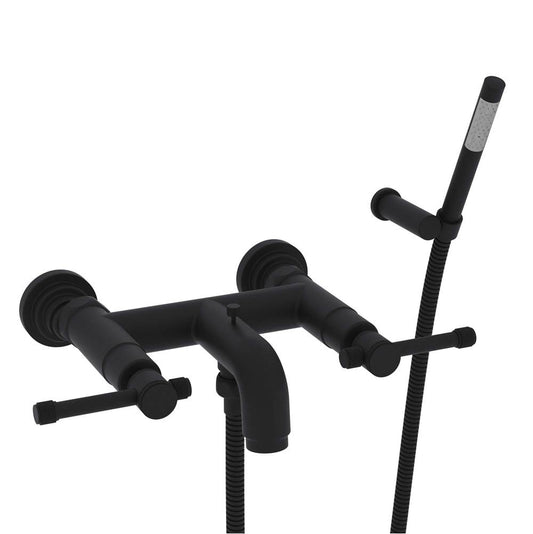 ROHL A3302ILMB Campo Exposed Wall Mount Tub Filler In Matte Black