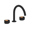 ROHL EC08D3IWMBG Eclissi Widespread Lavatory Faucet With C-Spout In Matte Black/Satin Gold