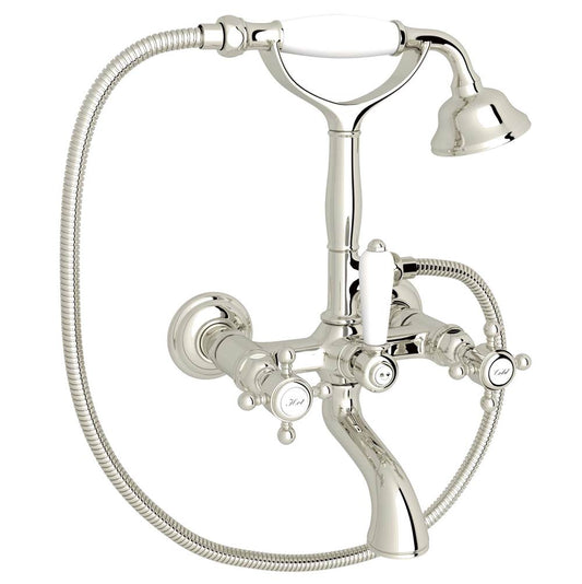 ROHL A1401XMPN Exposed Wall Mount Tub Filler In Polished Nickel