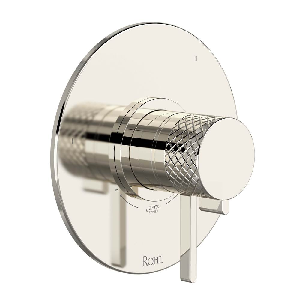 ROHL TTE47W1LMPN Tenerife 1/2" Therm & Pressure Balance Trim with 3 Functions (No Share) In Polished Nickel